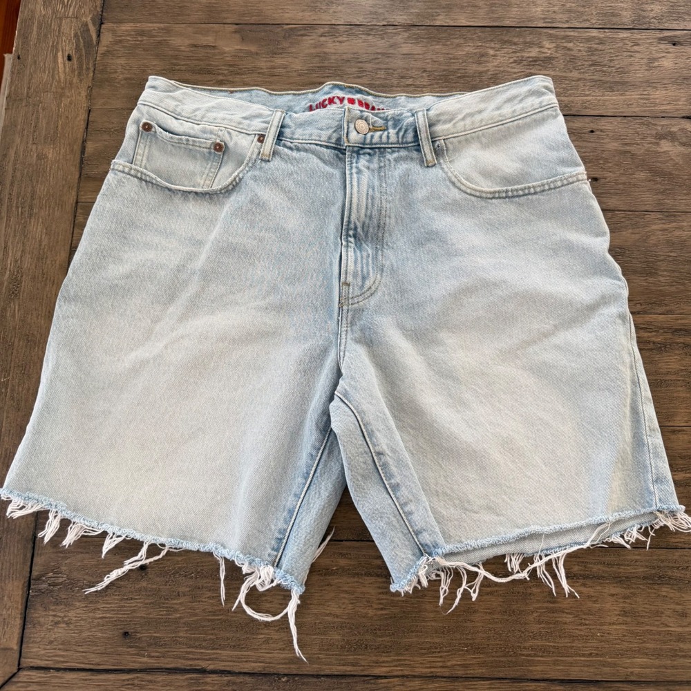 Lucky Brand Light Wash Blue Denim Jean Shorts